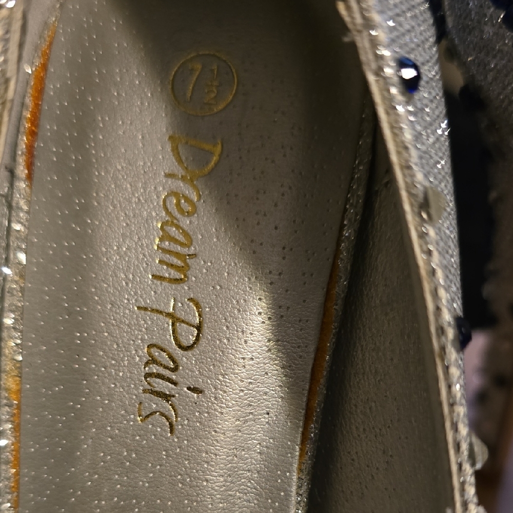 Dream Pairs Silver and Blue Heels - Picture 12 of 12